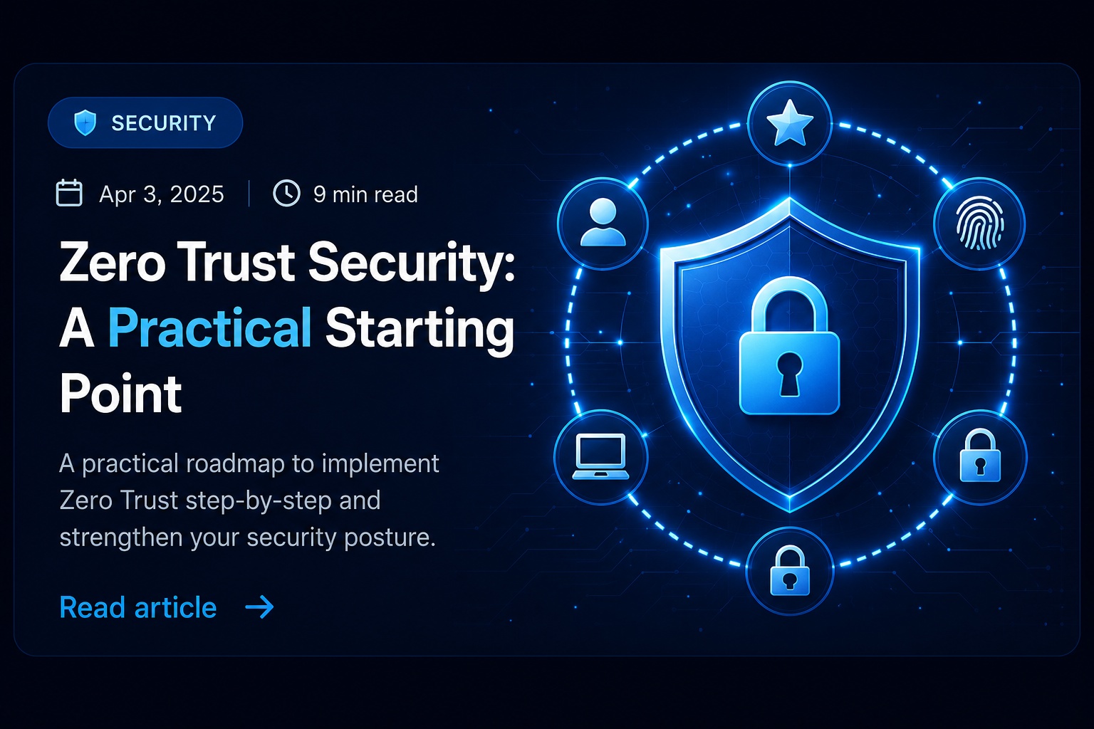 Zero Trust Security: A Practical Starting Point